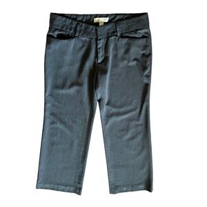 Michael Kors womens gray mid rise wide leg dress pants business casual 8